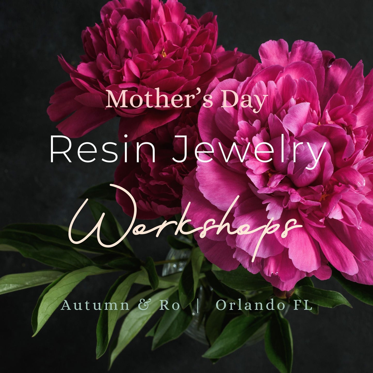 Mother's Day Resin Jewelry Workshops 2025 - Autumn and Ro