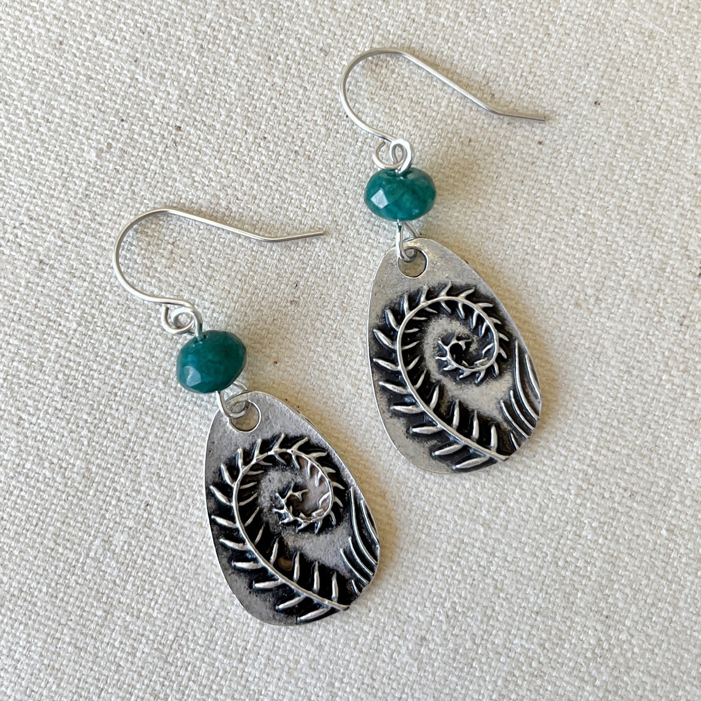 Fern Earrings - Autumn and Ro