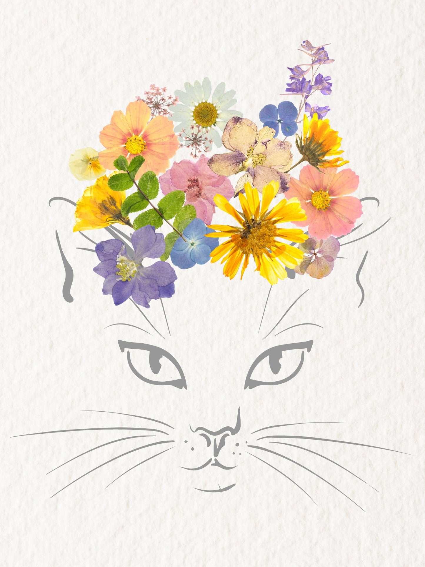 Pressed Floral Art Cards - Autumn and Ro