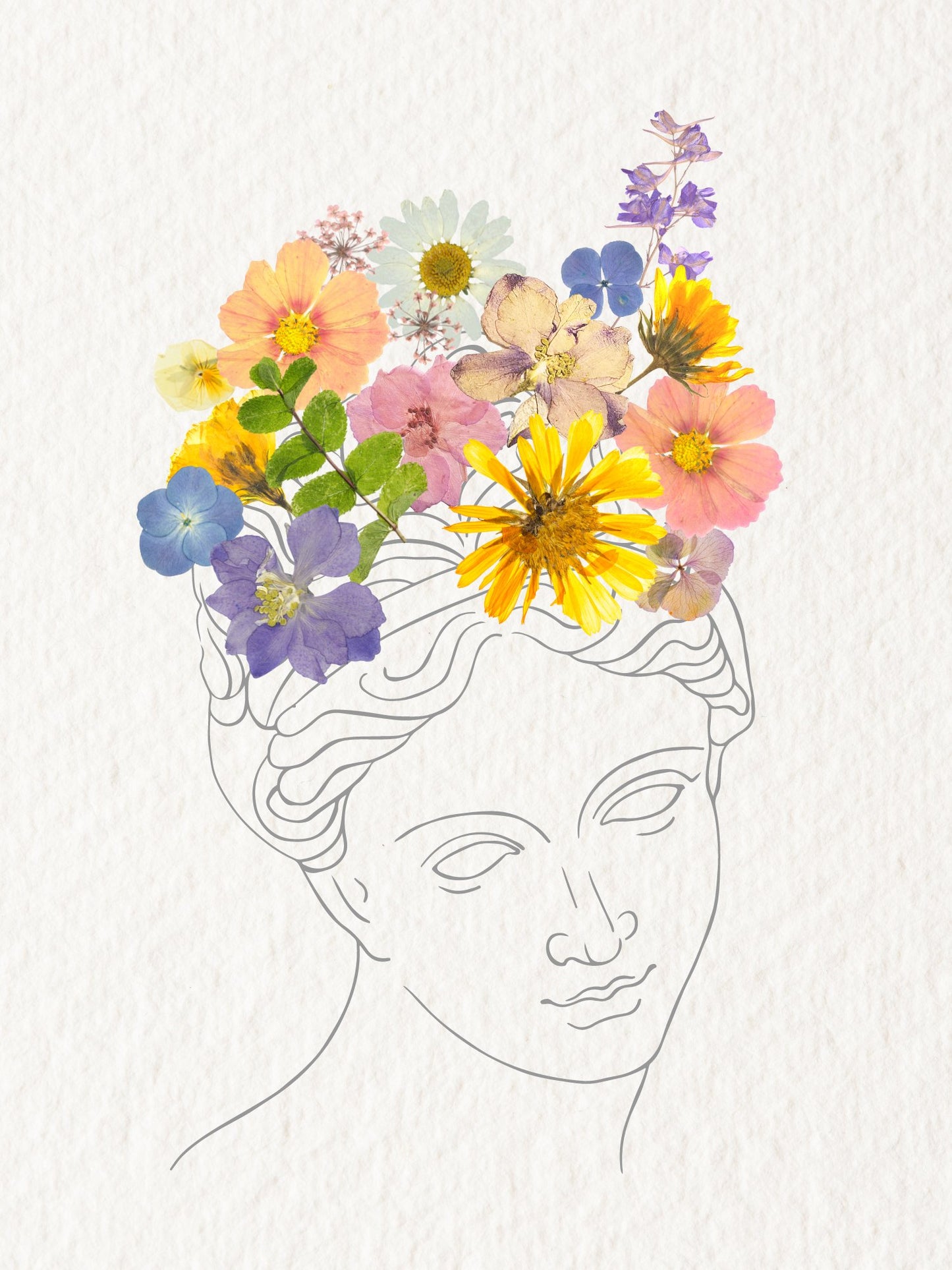 Pressed Floral Art Cards - Autumn and Ro