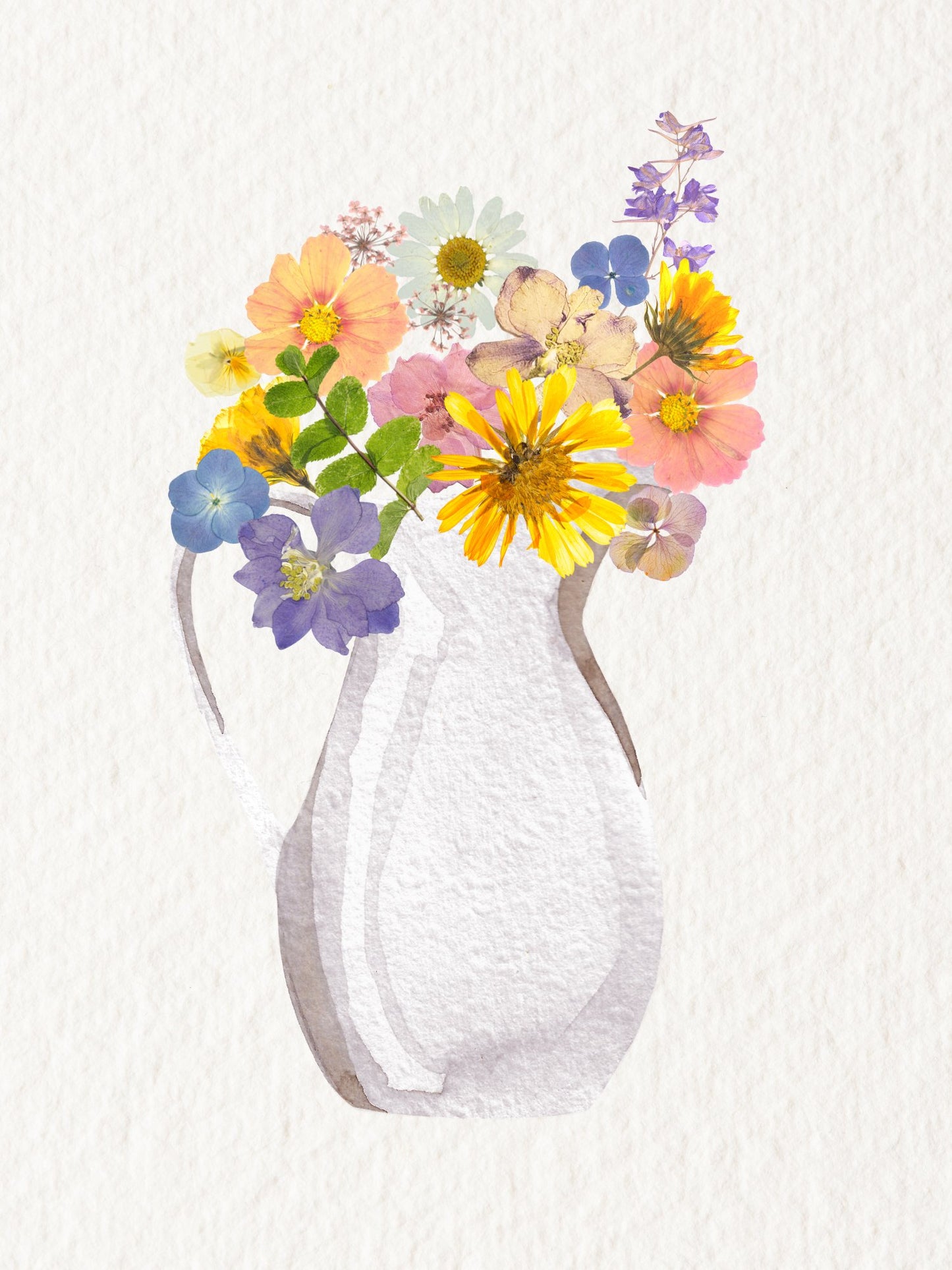 Pressed Floral Art Cards - Autumn and Ro