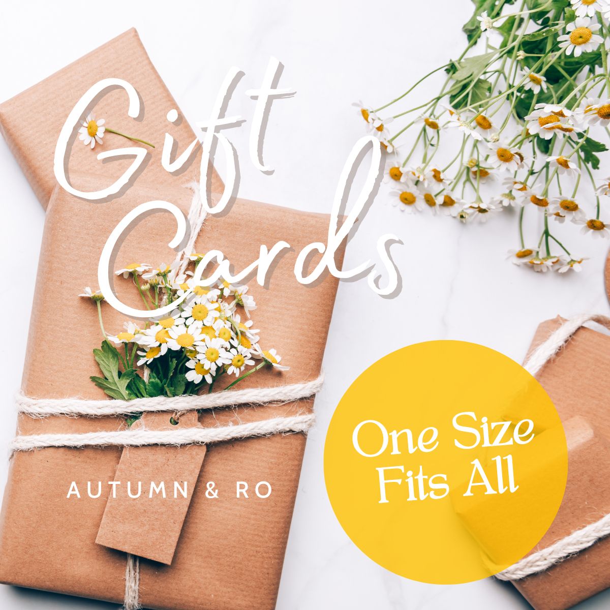 Gift Certificate (Workshops & Products) - Autumn and Ro